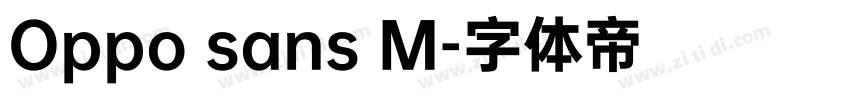 Oppo sans M字体转换